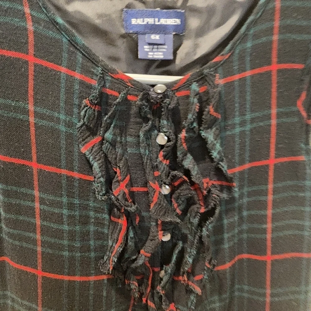 Ralph Lauren Plaid  Girls Dress Size 6x